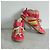 Christian Dior Sneaker alte Dior Monogram in pelle rossa e tela Rosso Beige - vista 9