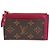 Tarjetero con cremallera Louis Vuitton NM Monogram Canvas Castaño