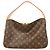Sac à épaule Louis Vuitton Monogram Slouchy PM Marron