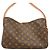 Sac à épaule Louis Vuitton Monogram Slouchy PM Marron - vue 9