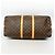 Louis Vuitton Boston Monogram Keepall Bandoulière 55 Marrom - vista 3