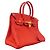 Hermès Bolsa Hermes Birkin 30 Vermelho - vista 2