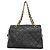 Saco Tote Chanel em couro de bezerro granulado preto
