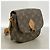 Sac à épaule Louis Vuitton Monogram Mini Saint Cloud Marron - vue 2