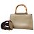 Borsa a mano Gucci Bamboo in pelle marrone