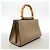 Borsa a mano Gucci Bamboo in pelle marrone - vista 2