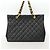 Saco Tote Chanel em couro de bezerro granulado preto - vista 13