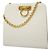 Borsa a tracolla in pelle Gancini bianca Salvatore Ferragamo