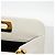 Borsa a tracolla in pelle Gancini bianca Salvatore Ferragamo - vista 8