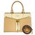 Louis Vuitton Monogram Empreinte Three PM Handbag Beige