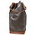 Autre Marque Saint Laurent Vintage Classic Monogram Drawstring Bucket Canvas Marron - vue 2