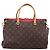 Louis Vuitton Pallas Monogram Canvas with Leather MM Castaño - vista 2