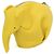 Porta-moedas Elephant em couro Loewe Amarelo