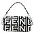 Borsa Fendi x Marc Jacobs Baguette NM in pelle stampata Medium Nero