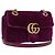 Gucci GG Marmont Matelassé Velvet Small Porpora - vista 3