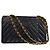 Chanel Vintage Classic Double Flap Chevron Lambskin Medium Schwarz - Ansicht 2