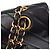 Chanel Vintage Classic Double Flap Chevron Lambskin Medium Schwarz - Ansicht 6