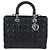 Christian Dior Lady Dior Lambskin Large Negro