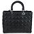 Christian Dior Lady Dior Lambskin Large Negro - vista 2