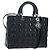 Christian Dior Lady Dior Lambskin Large Negro - vista 3