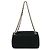 Chanel Chocolate Bar Mademoiselle Lock Chain Quilted velvet Nero - vista 2