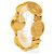 Medusa Relógio de pulso Versace banhado a ouro quartz - vista 4