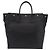 Autre Marque Saint Laurent Rive Gauche Shopper aus geprägtem Leder Large Schwarz