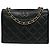 Chanel Vintage CC Full Flap Quilted Lambskin Small Nero