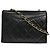 Chanel Vintage CC Full Flap Quilted Lambskin Small Nero - vista 2