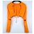 Jacquemus Top Cropped Laranja com Recortes - vista 2