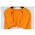 Jacquemus Top Cropped Laranja com Recortes - vista 3