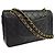 Chanel Vintage Classic Double Flap Quilted Lambskin Medium Noir - vue 2