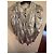 Autre Marque ROTATE Birger Christensen Number 24 Metallic Lamé Kleid Silber - Ansicht 2