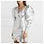 Autre Marque ROTATE Birger Christensen Number 24 Metallic Lamé Kleid Silber - Ansicht 6