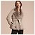 Burberry Shearling und Lammleder Jacke mit Gürtel Grau - Ansicht 3