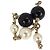 Chanel CC Halskette Kunstperlen und Metall Lang Golden - Ansicht 5