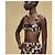Conjunto de Bikini Hermès Gioda Negro Blanco Dorado - vista 6