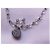Autre Marque Collana Dior in metallo argentato con pendenti stella, fiocco e CD Argento - vista 2