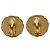 Orecchini vintage Chanel Coco Mark Chain Motif Nero D'oro - vista 2