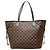 Louis Vuitton Damier Ebene Neverfull MM Schultertasche Braun