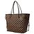 Louis Vuitton Damier Ebene Neverfull MM Schultertasche Braun - Ansicht 2