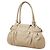 Borsa Tote Salvatore Ferragamo Gancini Marissa Beige - vista 2