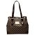 Bolso de mano Louis Vuitton Damier Ebene Hampstead MM Tote Bag Castaño