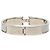 Hermès Pulsera de Esmalte Hermes Click H GM Castaño Plata Crudo - vista 3