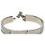Hermès Pulsera de Esmalte Hermes Click H GM Castaño Plata Crudo - vista 4
