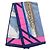 Hermès Foulard Hermes Carre 90 Rafales Rosa Blu Multicolore - vista 6