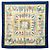 Hermès Foulard di seta Hermes Carre 90 Costumes Civils Actues Multicolore Blu navy