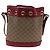 Borsa GUCCI Micro GG Supreme Fujiko Pro Collaboration PVC 647801 Auth BA15767M Beige D'oro - vista 2