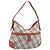BURBERRY Nova Check Schultertasche Canvas Beige Silver Auth 206794V Silber