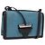 Bolsa de Ombro LOEWE Barcelona Camurça Azul Prata Auth bs37409A